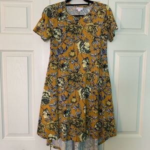Lularoe Yellow Floral Carly